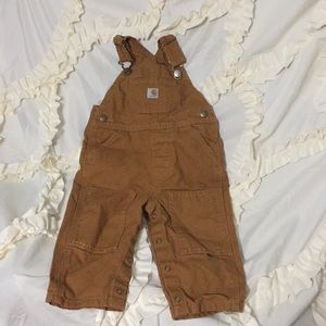 Boys Carhartt overalls brown 12 months